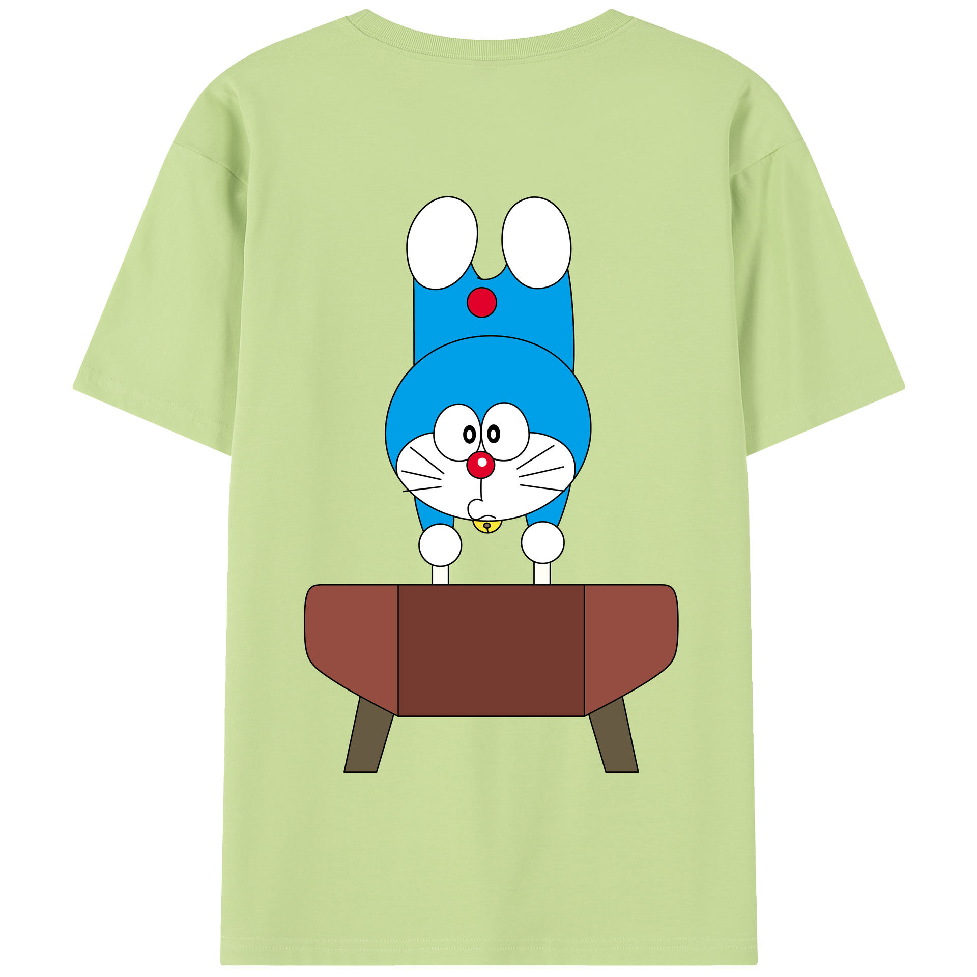 （画像用） ドラえもん Doraemon 綿100％半袖Tシャツ（背面プリント）